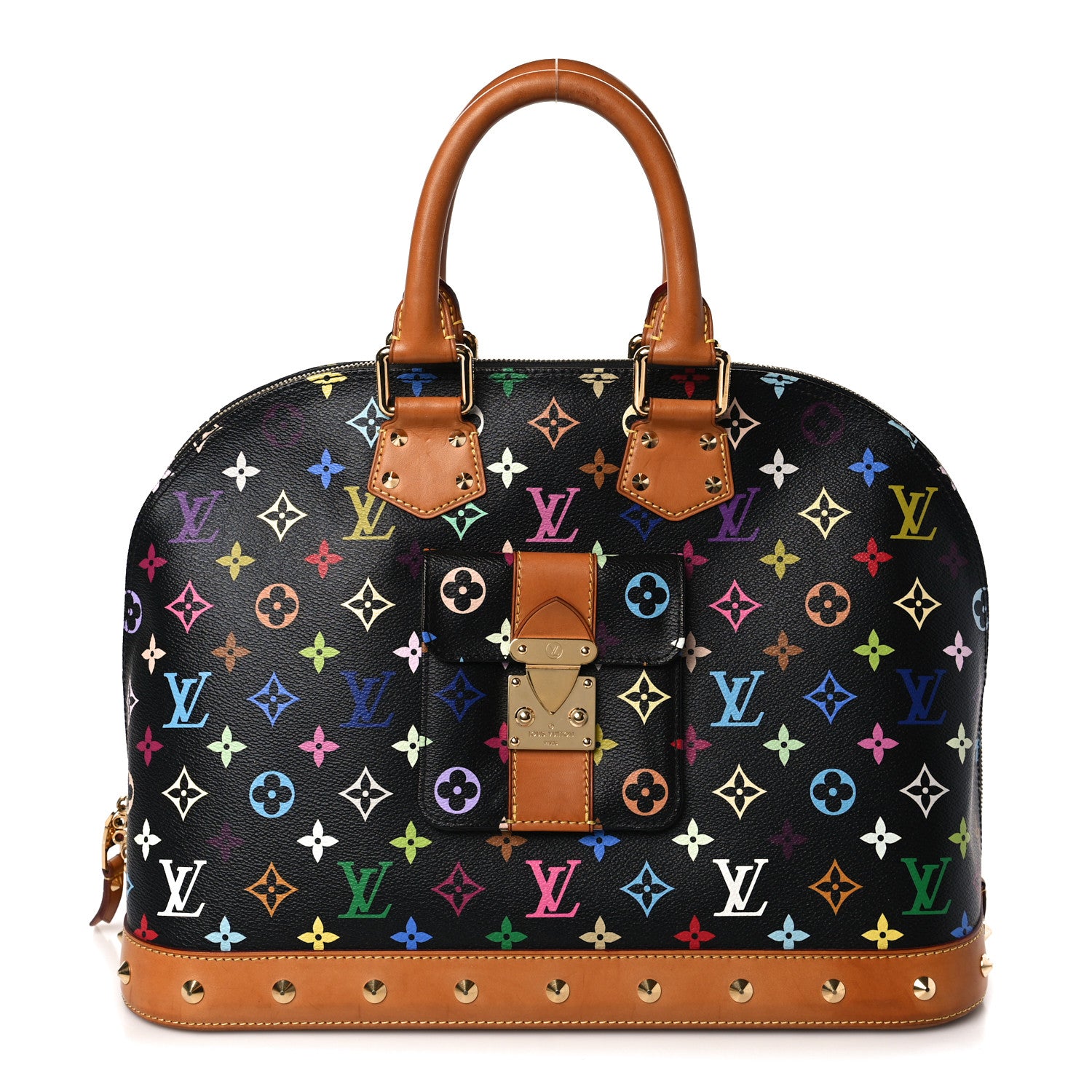 Louis Vuitton Monogram Multicolor Alma GM Black 1243167  display picture 3