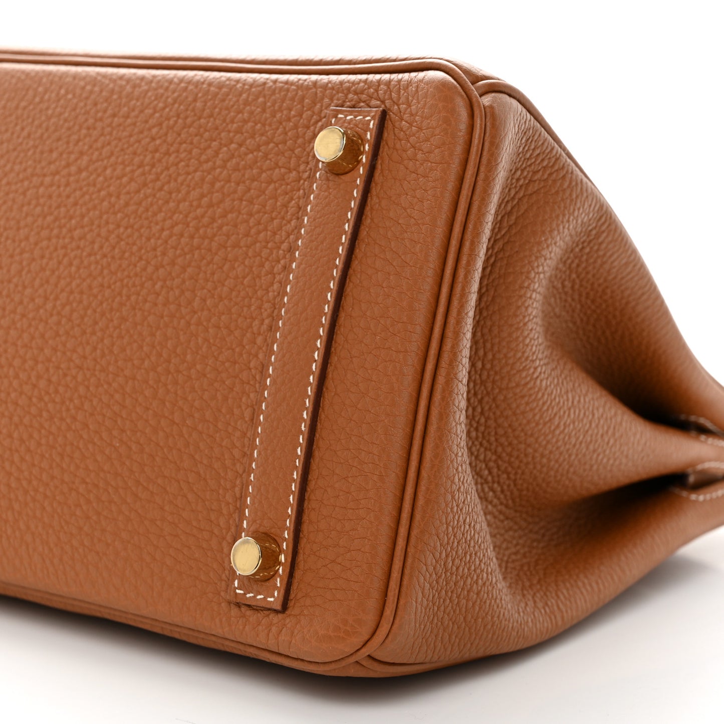 Togo Horseshoe Birkin 30 Gold Vermillion
