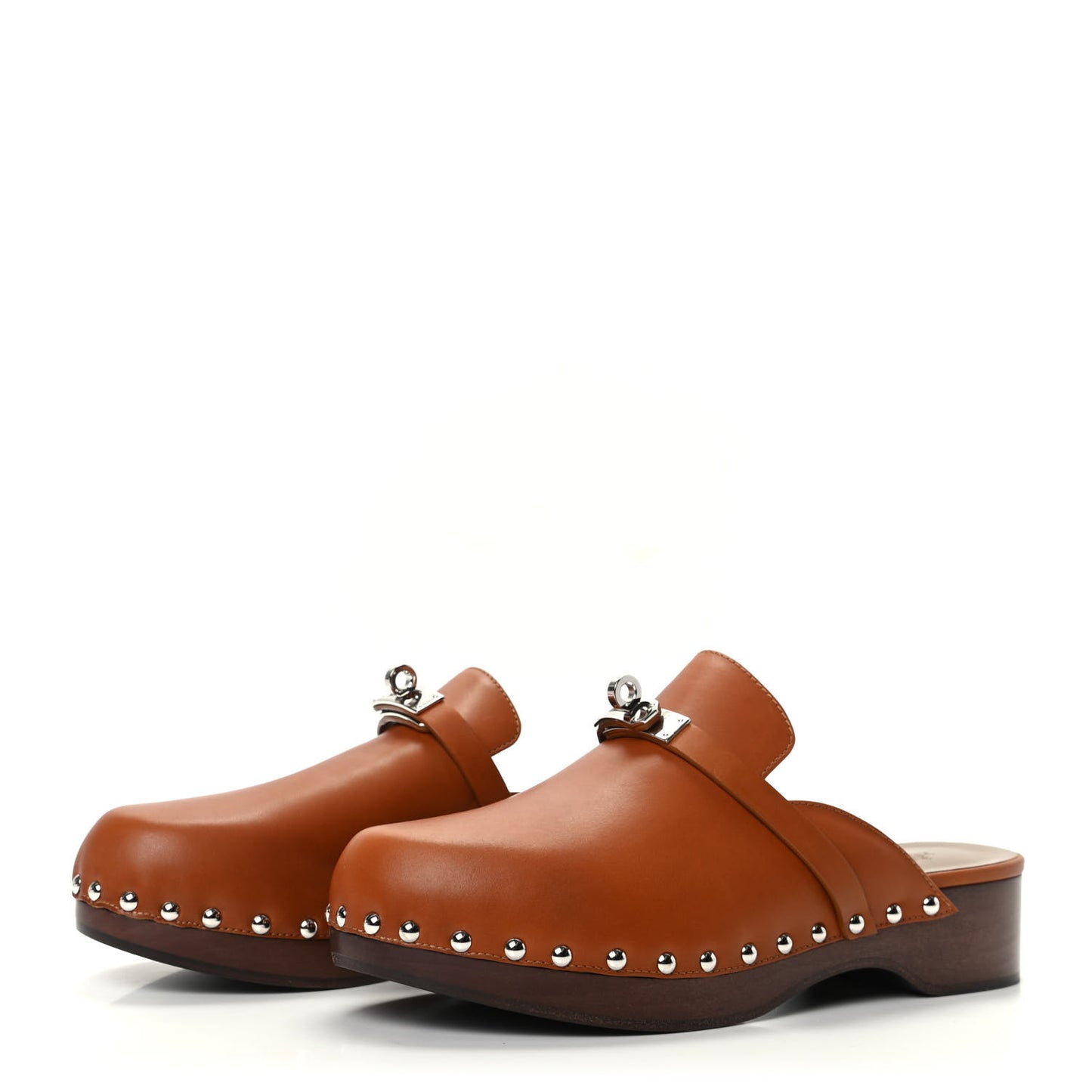 Heritage Calfskin Carlotta Mules 39 Naturel