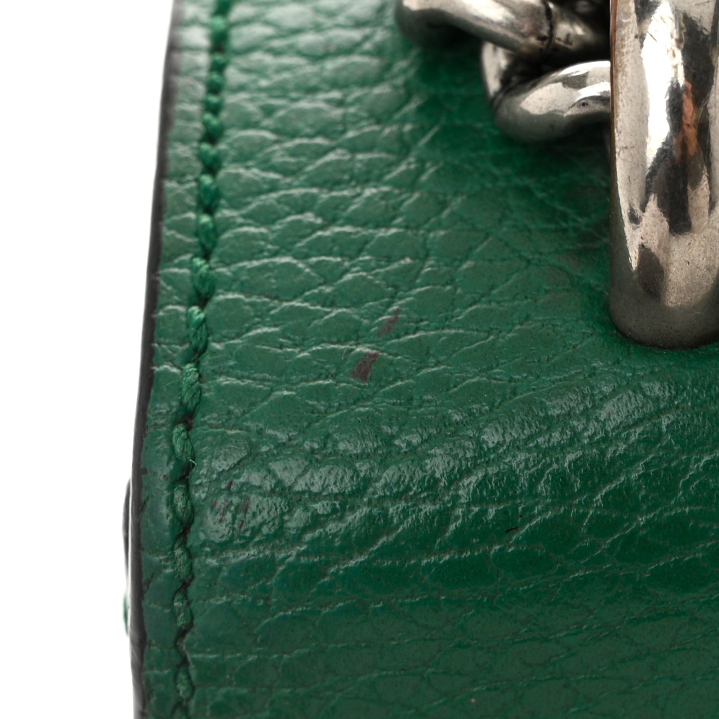 Pebbled Calfskin Small Dionysus Shoulder Bag Emerald
