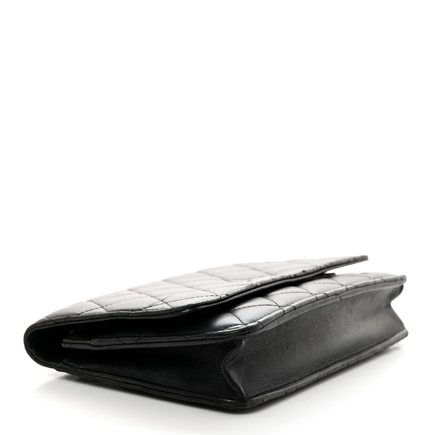 Chanel Lambskin Quilted Wallet On Chain WOC Black 4 of 11