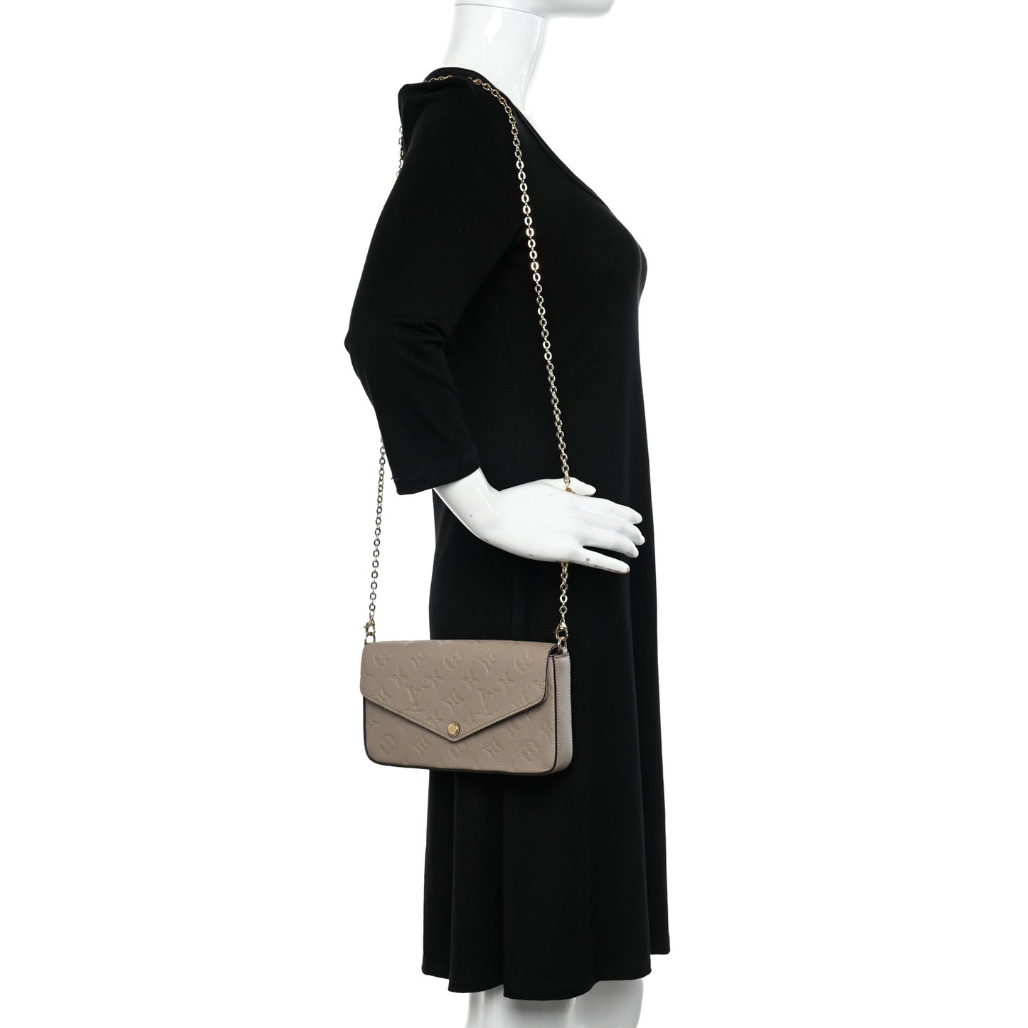 Empreinte Pochette Felicie Chain Wallet Tourterelle