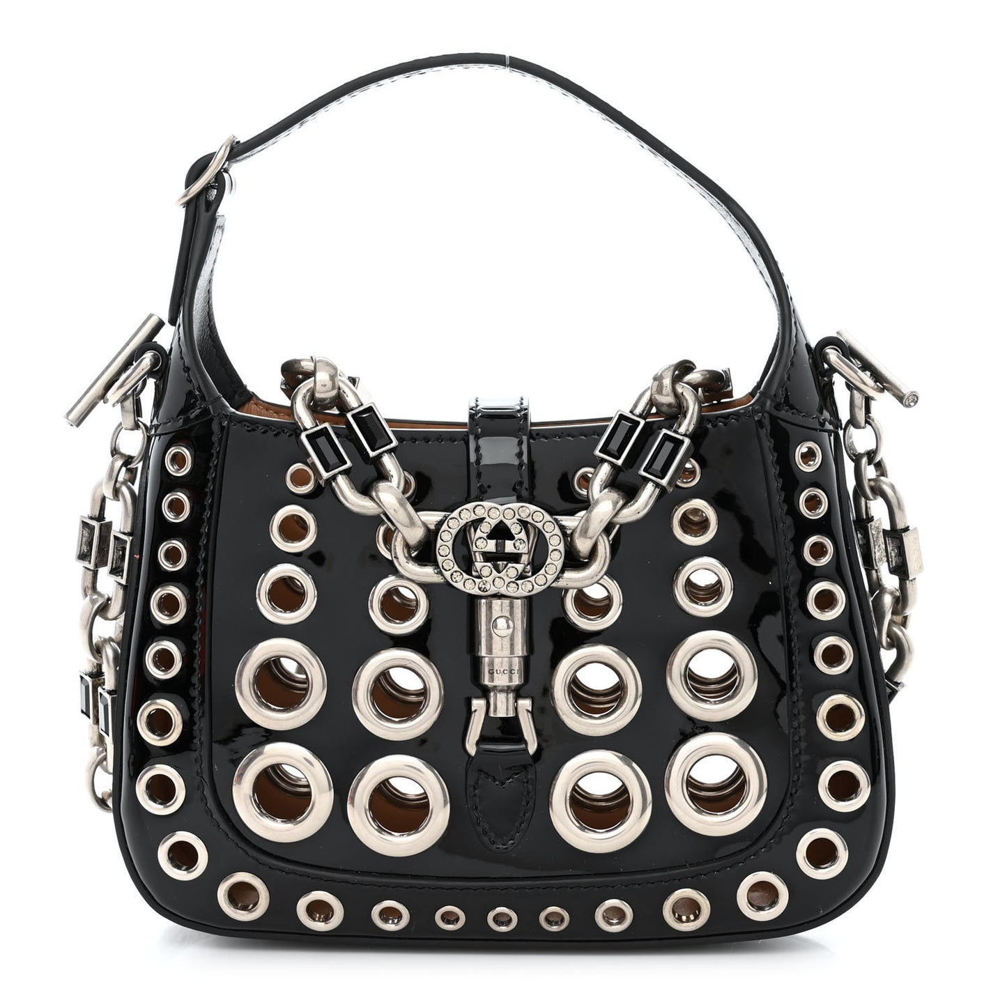 Patent Ha Ha Ha Mini Jackie 1961 Eyelet Hobo Black