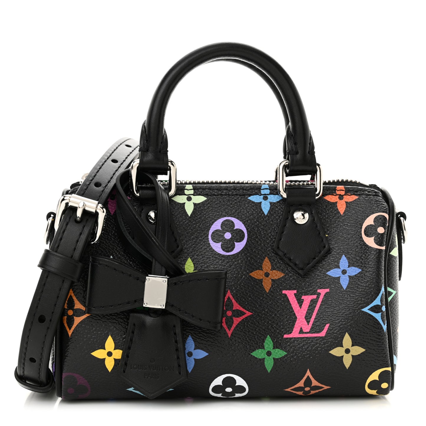 LV X TM Monogram Multicolor Nano Speedy Black