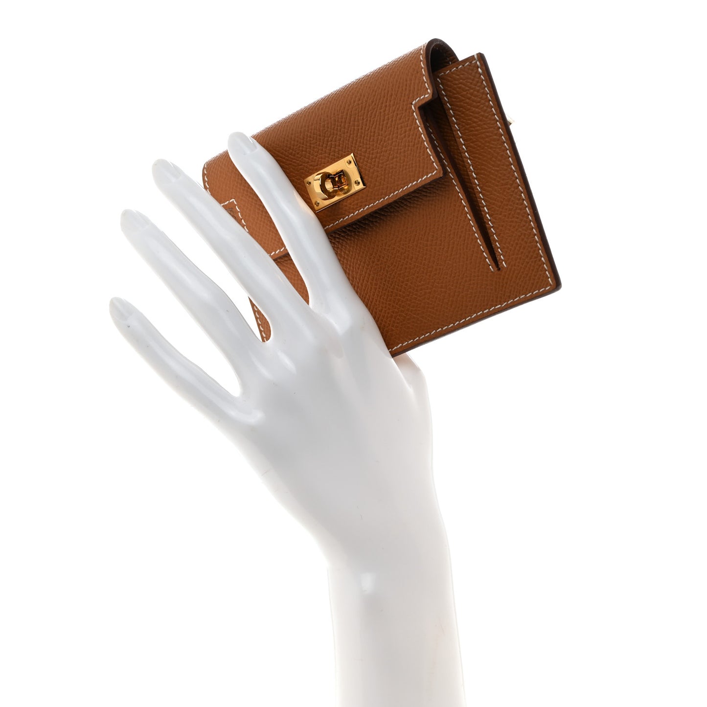 Epsom Kelly Pocket Compact Wallet Gold