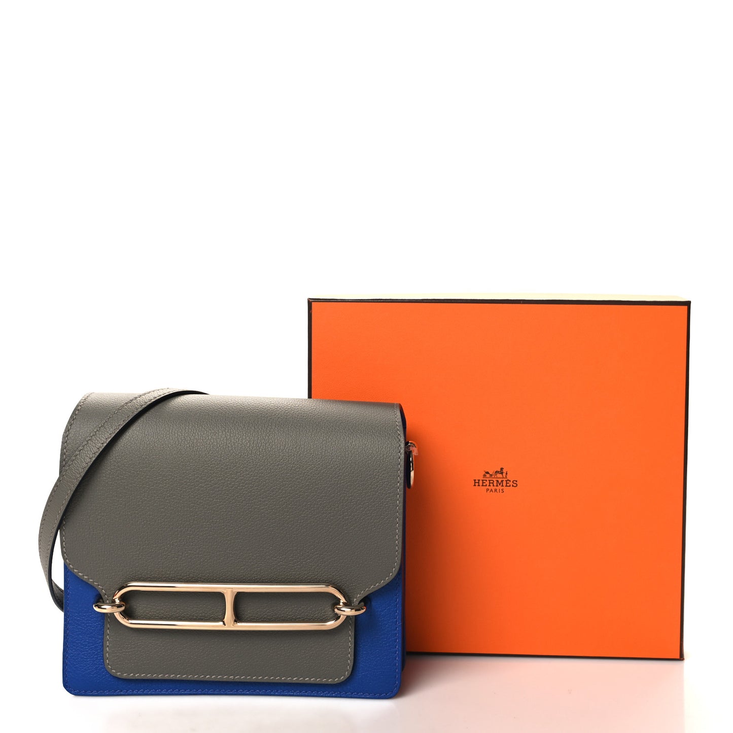 Evercolor Mini Sac Roulis Gris Meyer Bleu Royal