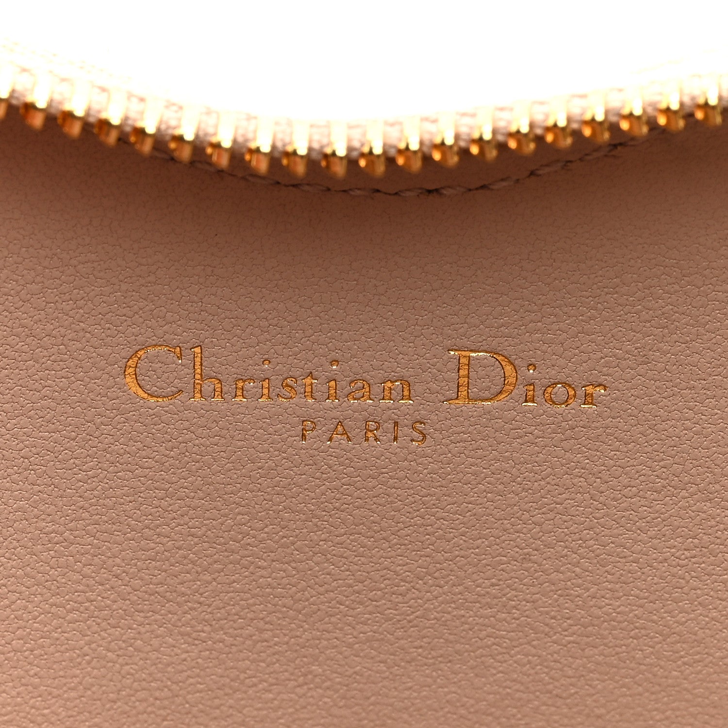 Christian Dior Calfskin Cannage Dioramour Caro Heart Pouch With Chain Latte 6 of 7