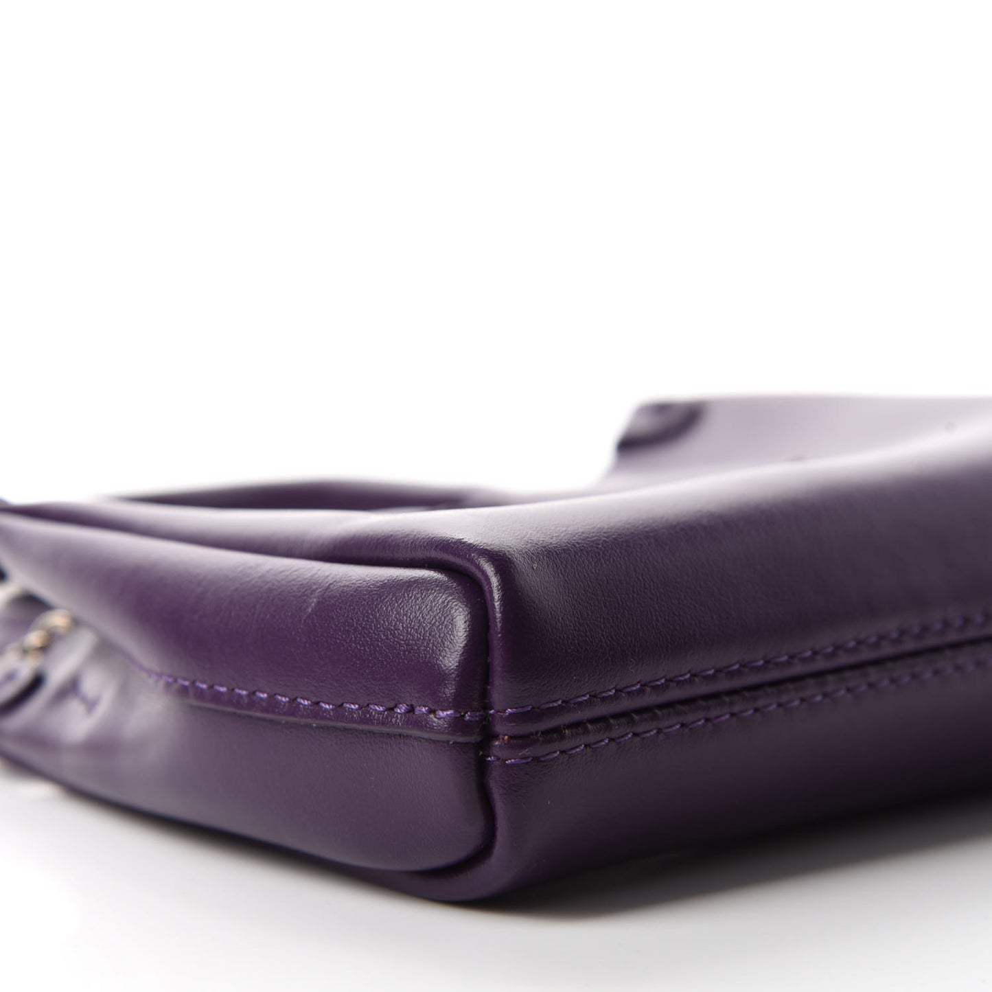 Smooth Calfskin Micro Le Journee Dark Purple