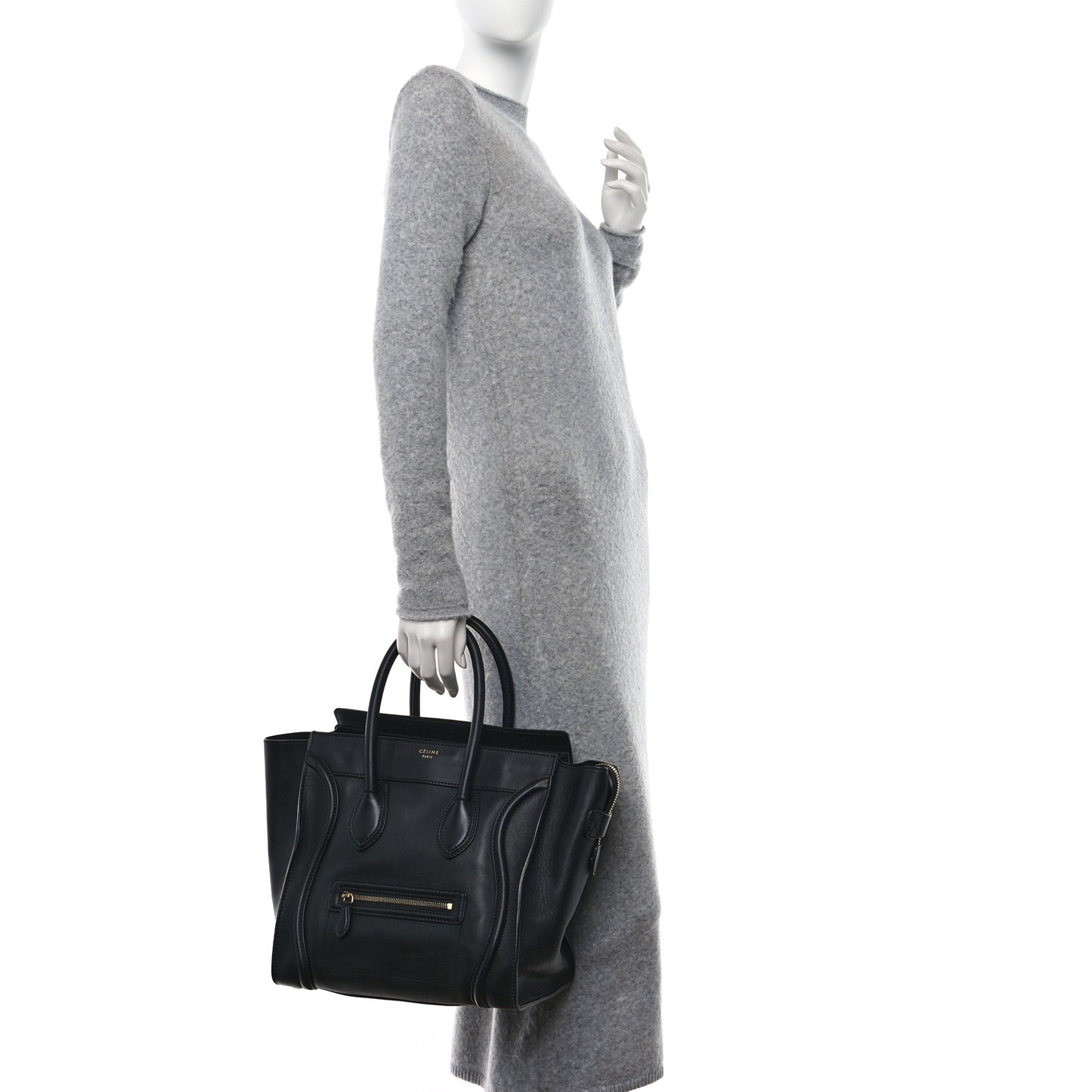 Smooth Calfskin Mini Luggage Black