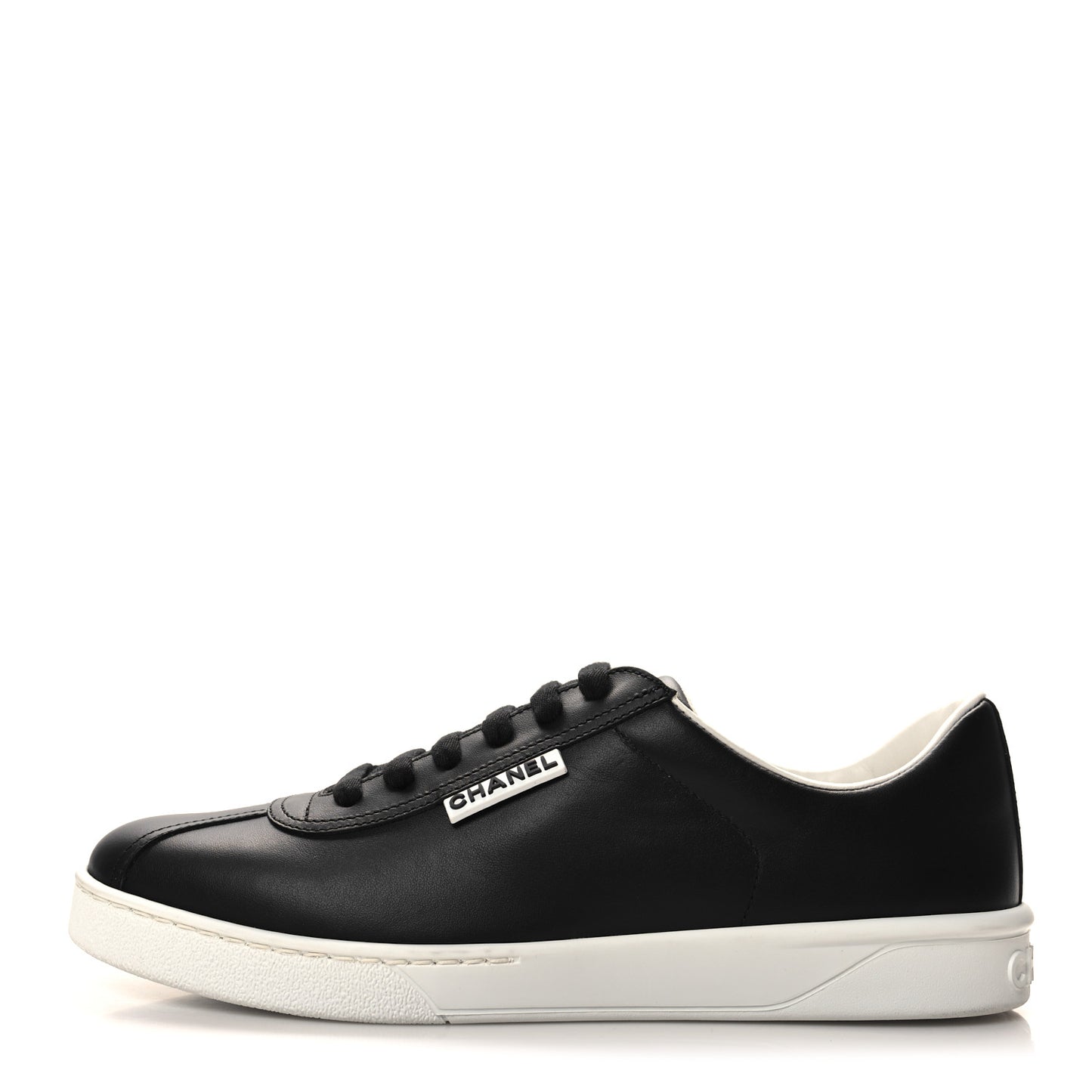 Calfskin CC Womens Sneakers 39 Black
