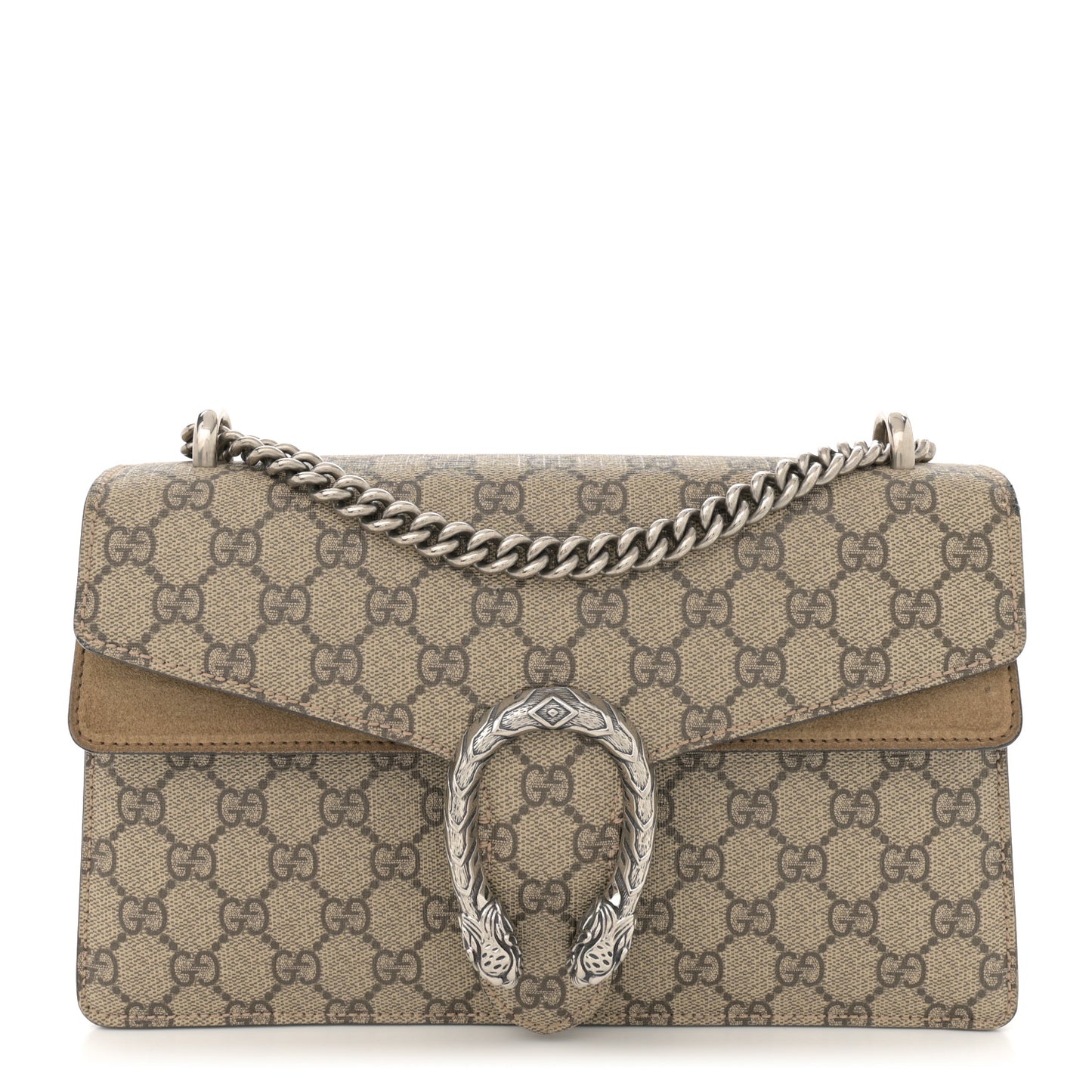GG Supreme Monogram Small Dionysus Shoulder Bag Taupe