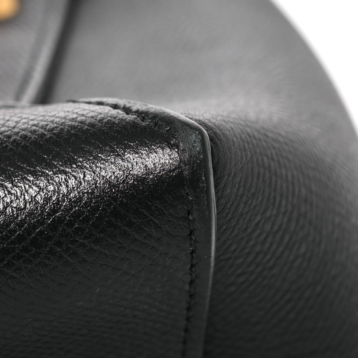 Grained Calfskin Mini Belt Bag Black