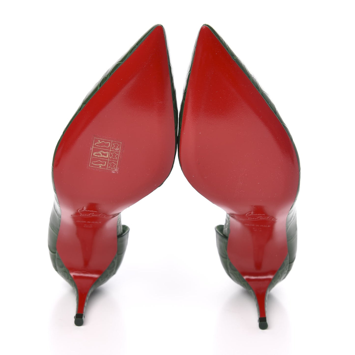 Calfskin Alligator Embossed Iriza 70 Pumps 35 Canopee