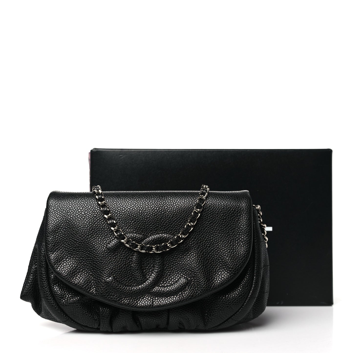 Caviar Half Moon Wallet On Chain WOC Black