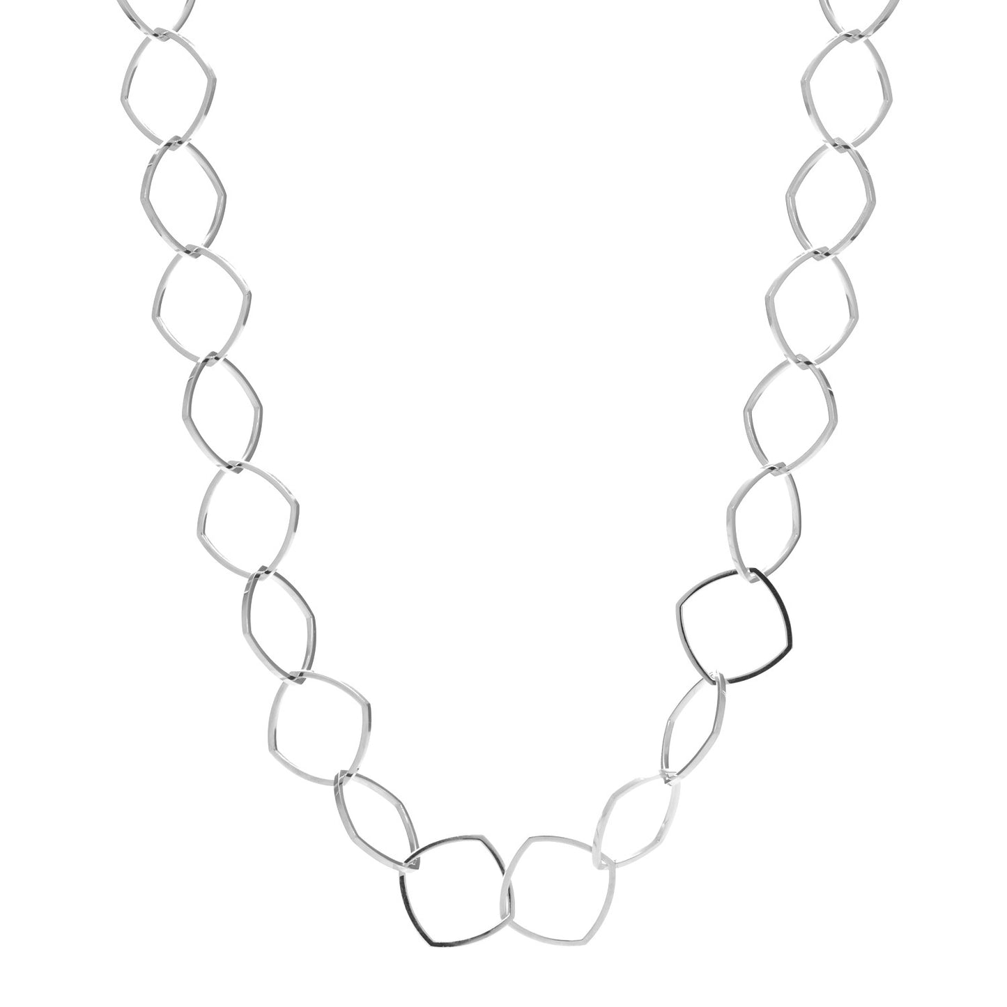 Sterling Silver Frank Gehry Torque Chain Necklace
