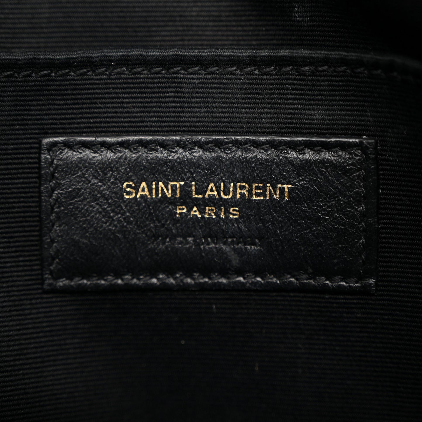 Patent Calfskin Crocodile Embossed Monogram Lou Camera Bag Black