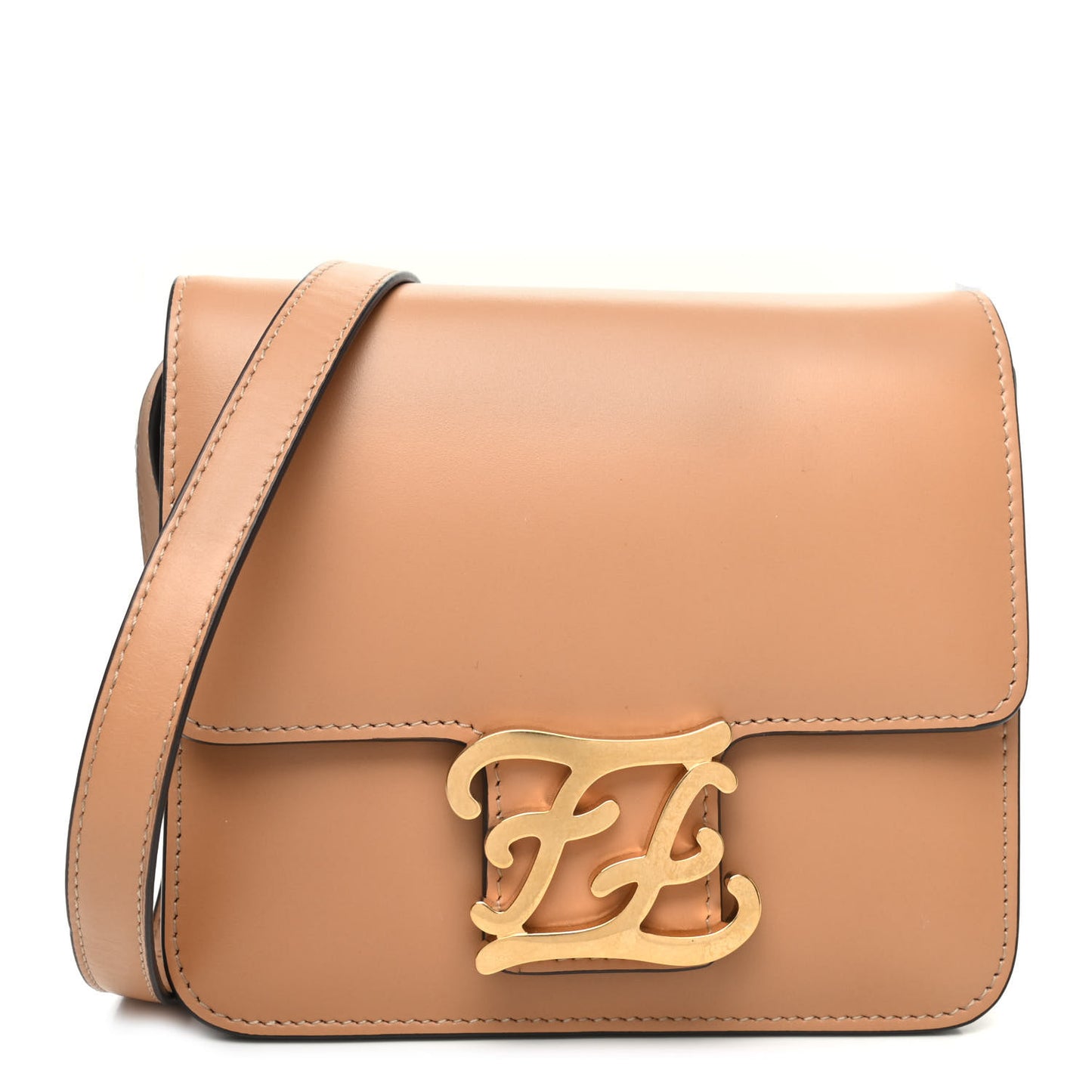 Vitello King Karligraphy Crossbody Bag Biscuit