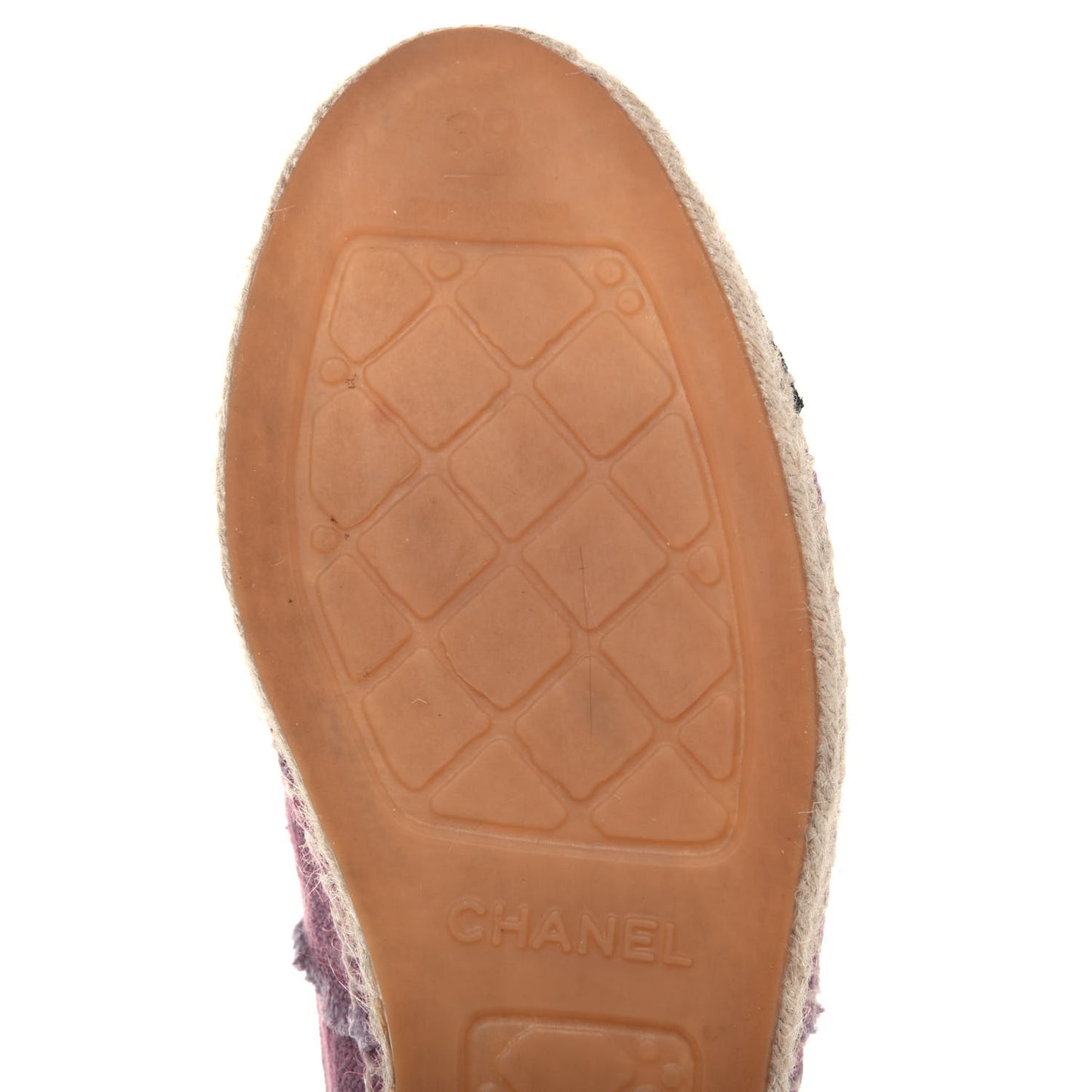 Linen CC Espadrilles 39 Pink Black