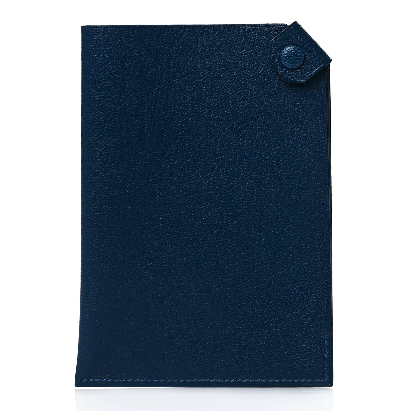 Chevre Mysore Tarmac Passport Holder Deep Bleu