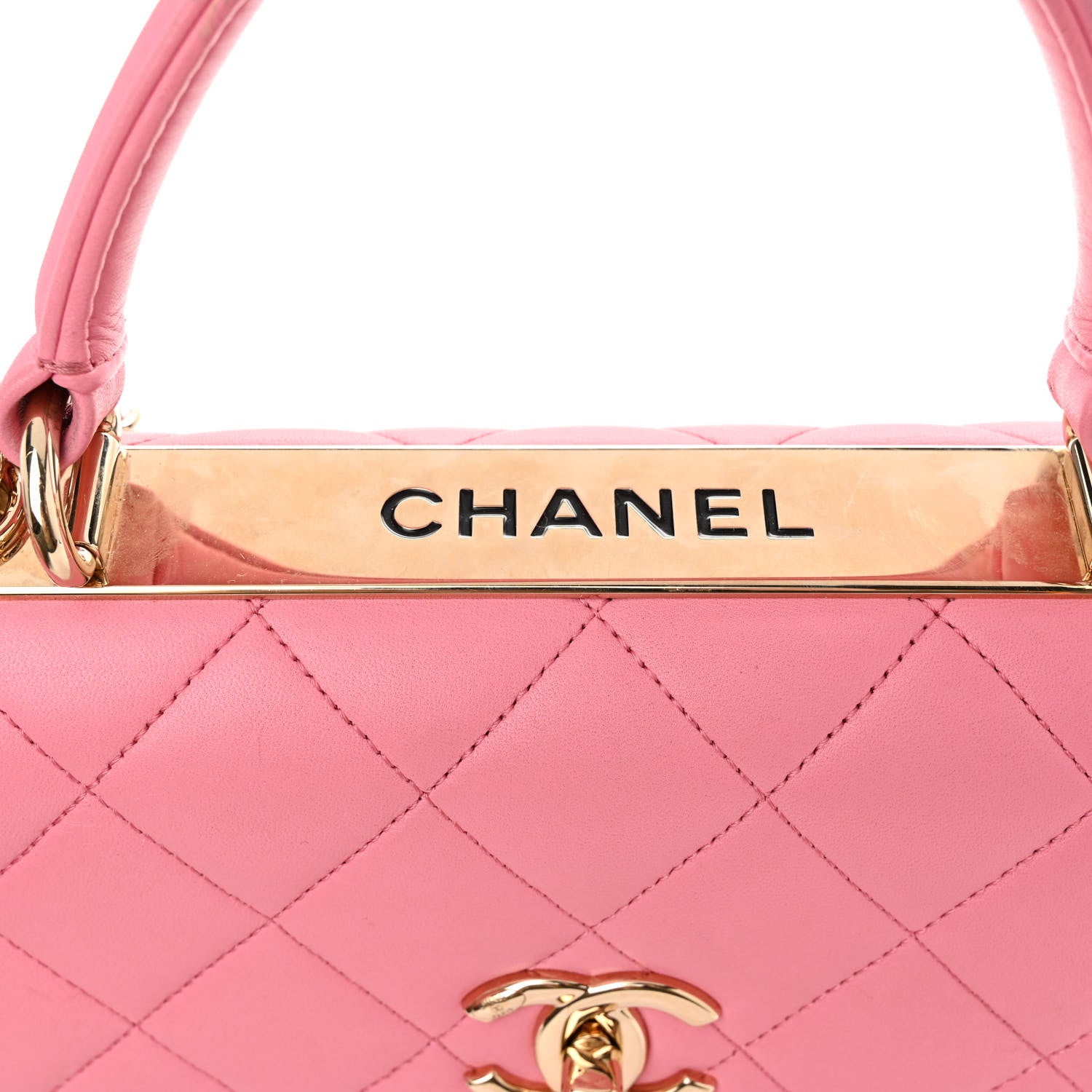 Chanel Lambskin Quilted Small Trendy CC Flap Dual Handle Bag Light Pink 13 of 15