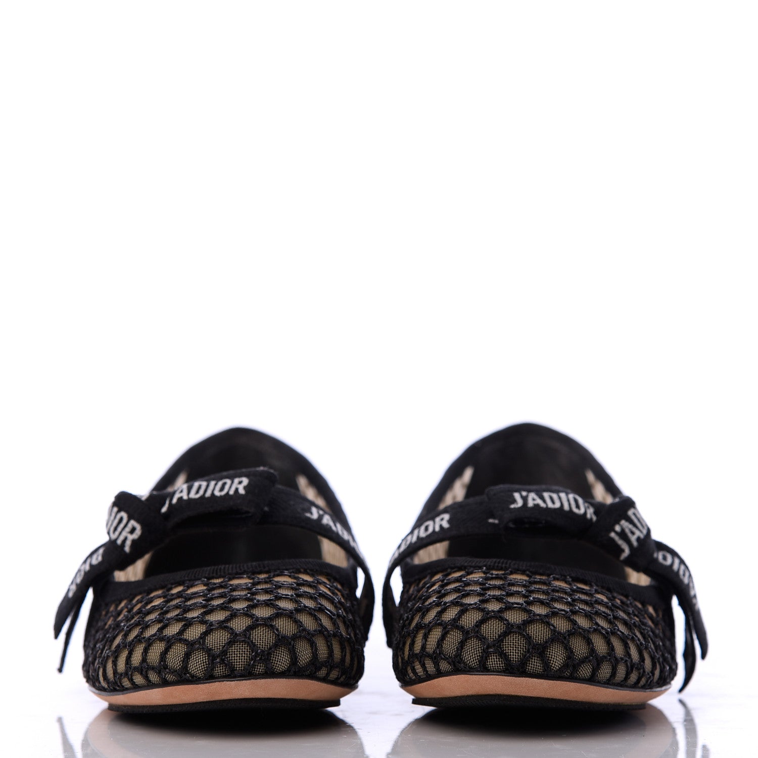 Christian Dior Resille Ribbon Miss J'Adior Ballet Flat 37 Black 2 of 17
