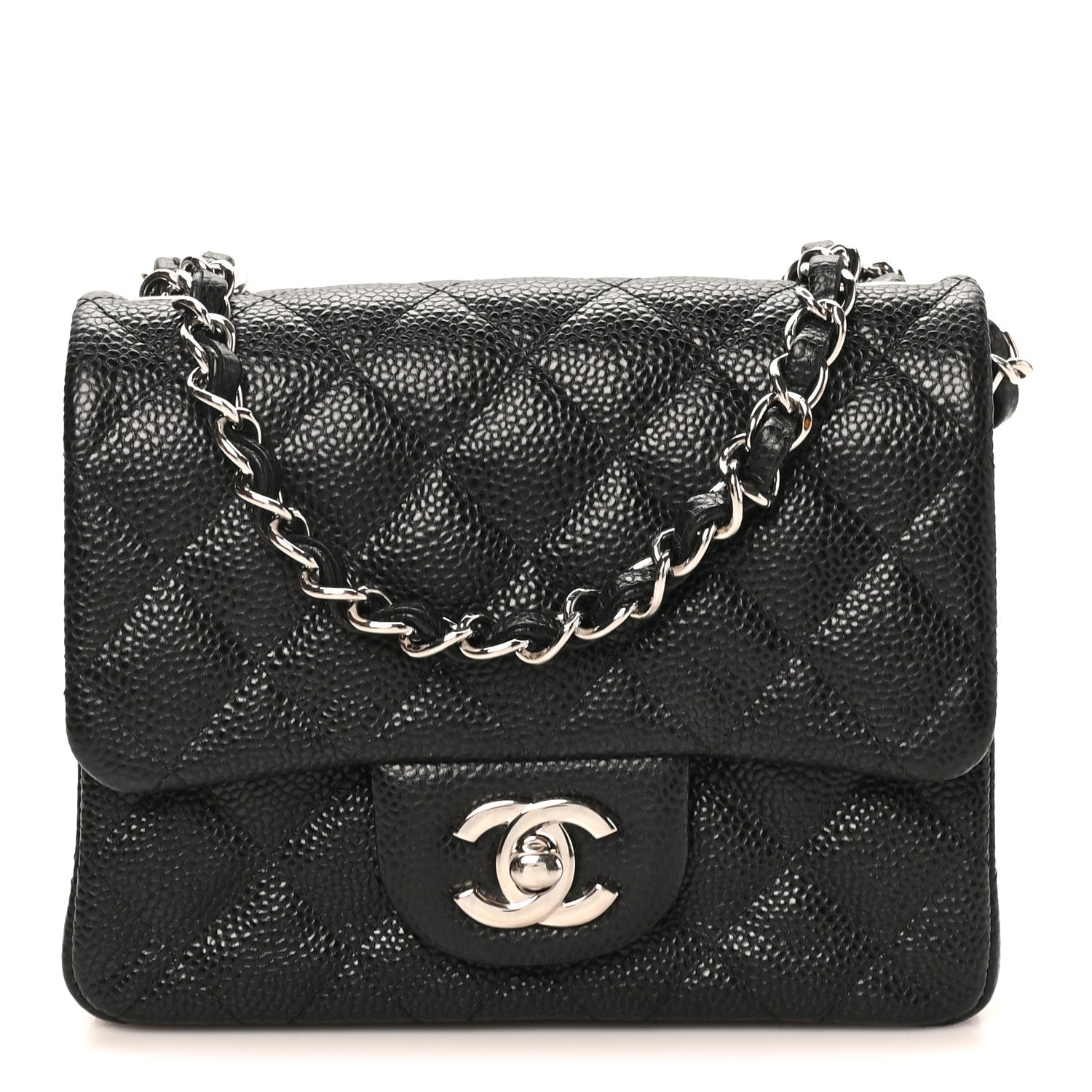 Chanel Caviar Quilted Mini Square Flap Black 1905683 – FASHIONPHILE