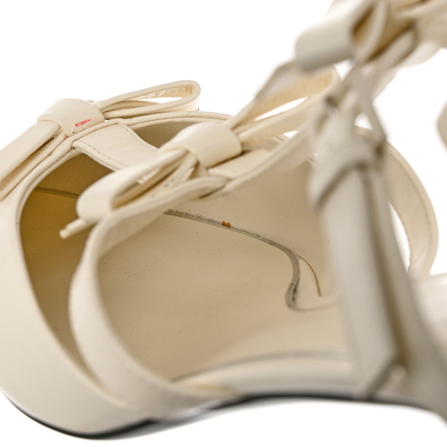 Nappa French Bow Gladiator 45mm Sandals 40 Avorio