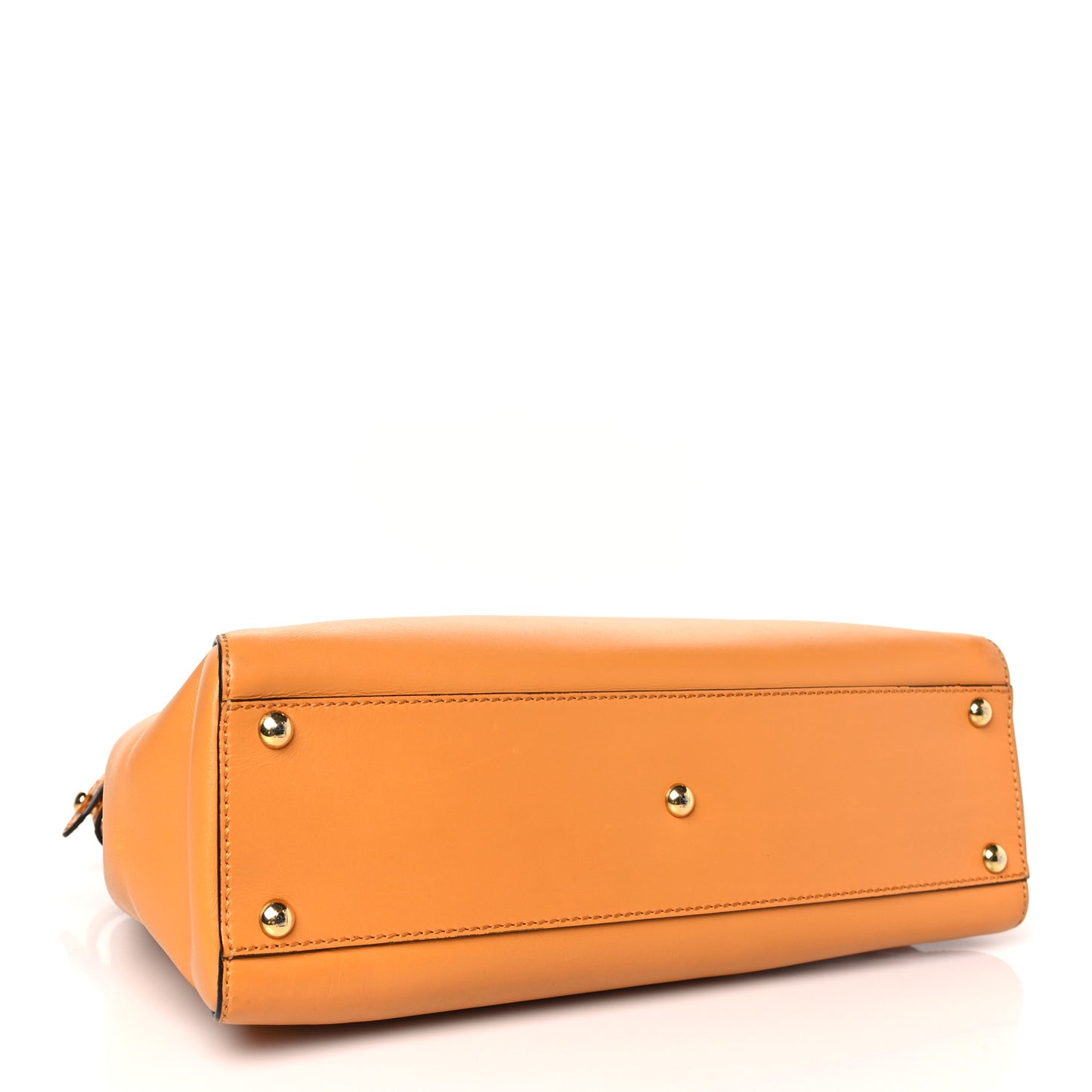 Vitello Morgan Shiny Nappa Medium Peekaboo Iconic Satchel Giallo Syrup Tobacco Black