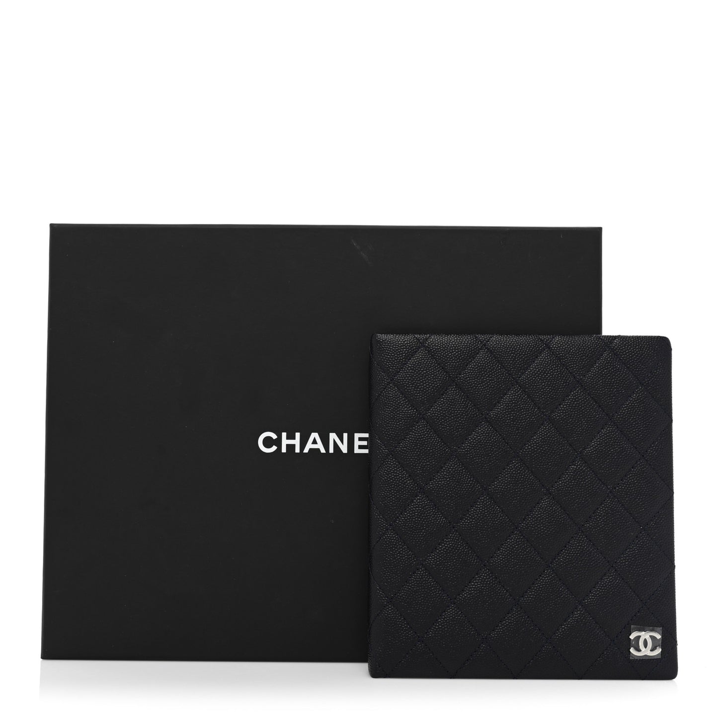 Caviar Quilted Notebook Black