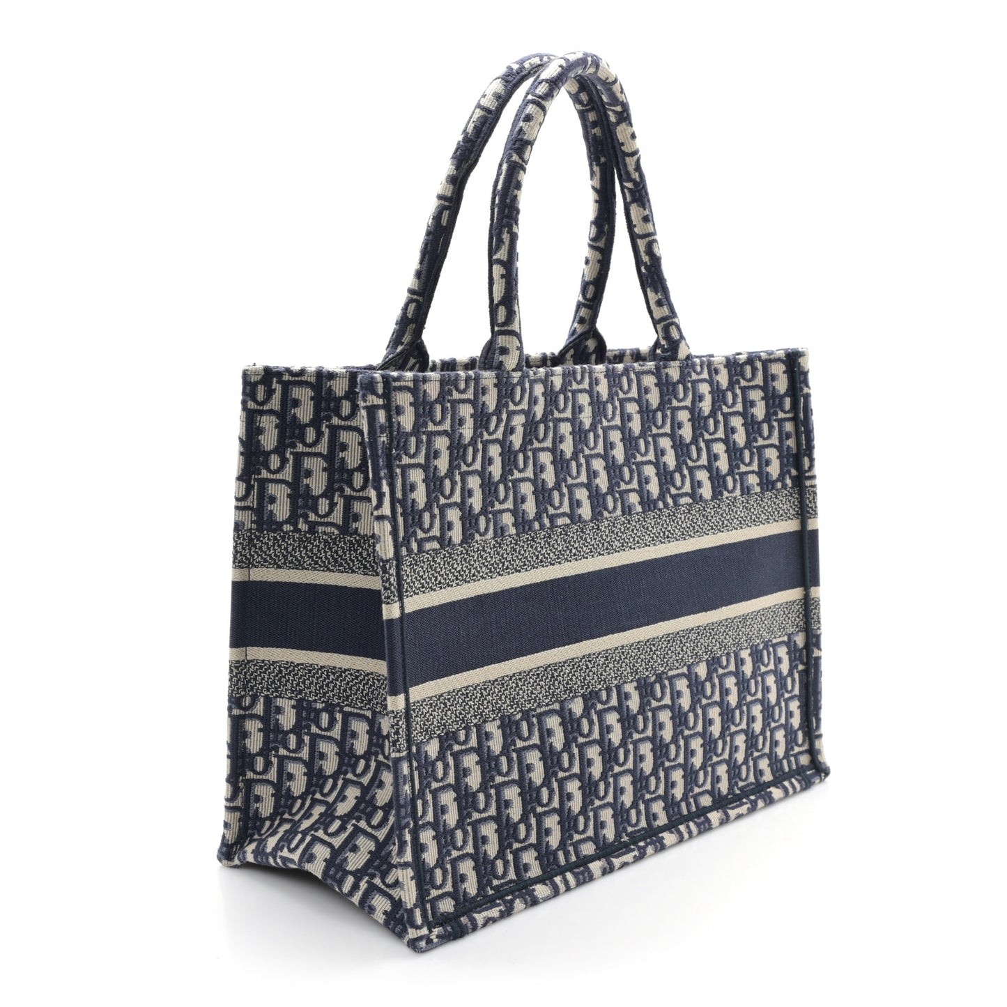 Oblique Medium Book Tote Blue Multicolor