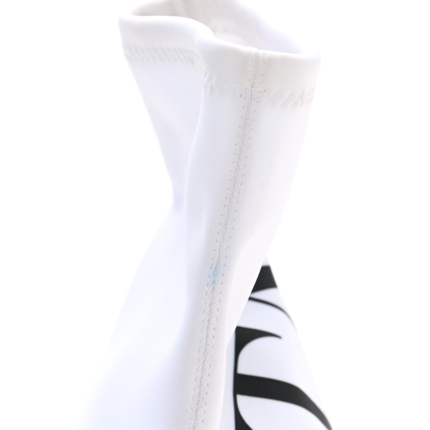 Eco Leather VLTN 70mm Sock Booties 36 White Black