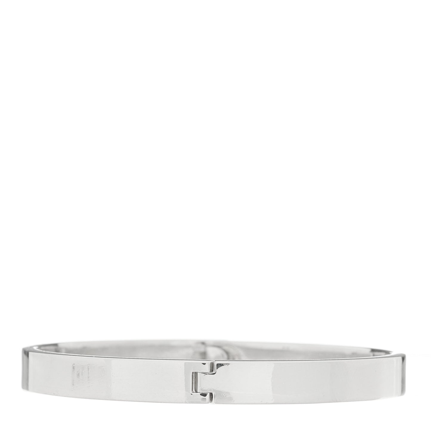 Sterling Silver Heart Lock Bangle Bracelet