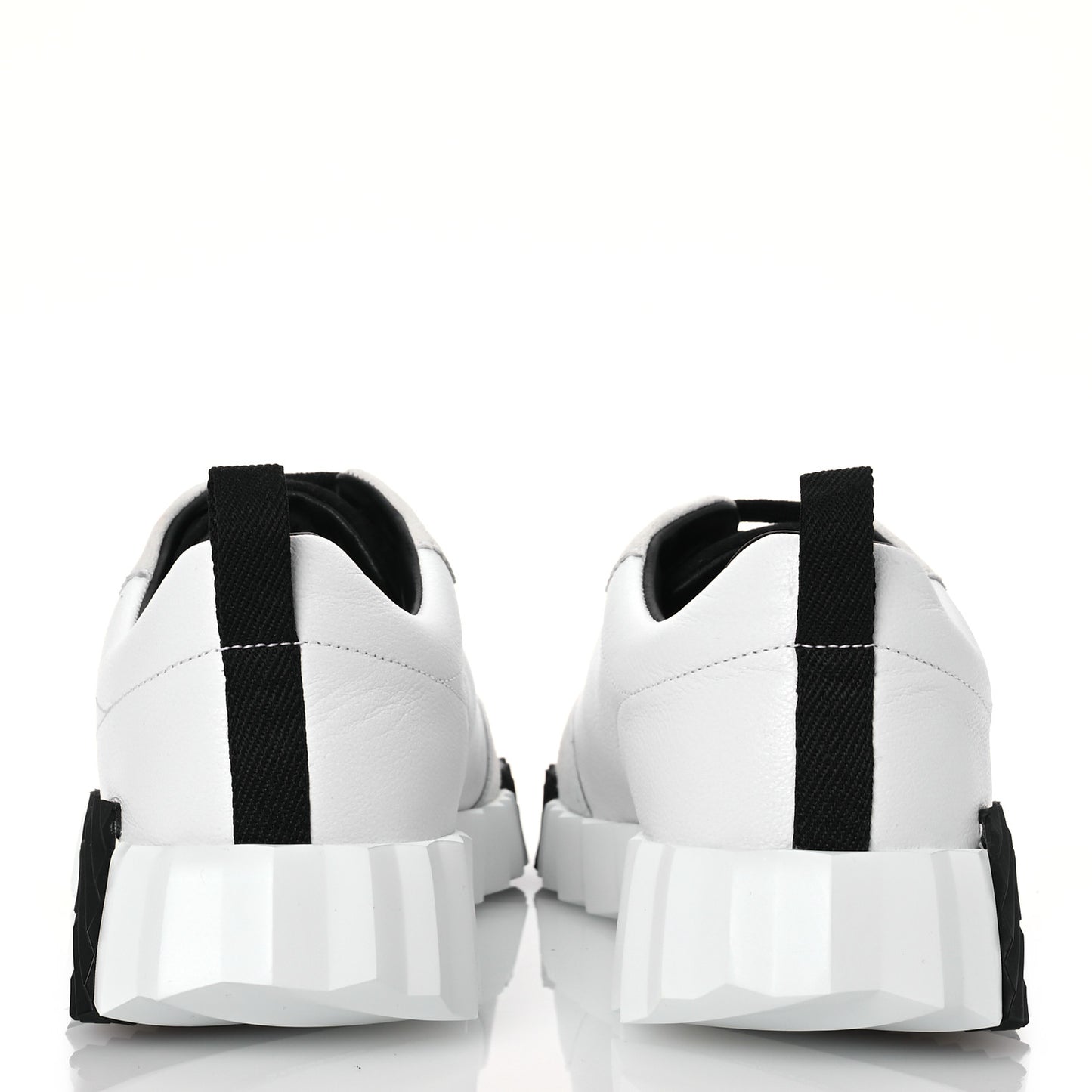 Goatskin Suede Bouncing Sneakers 39 White Black