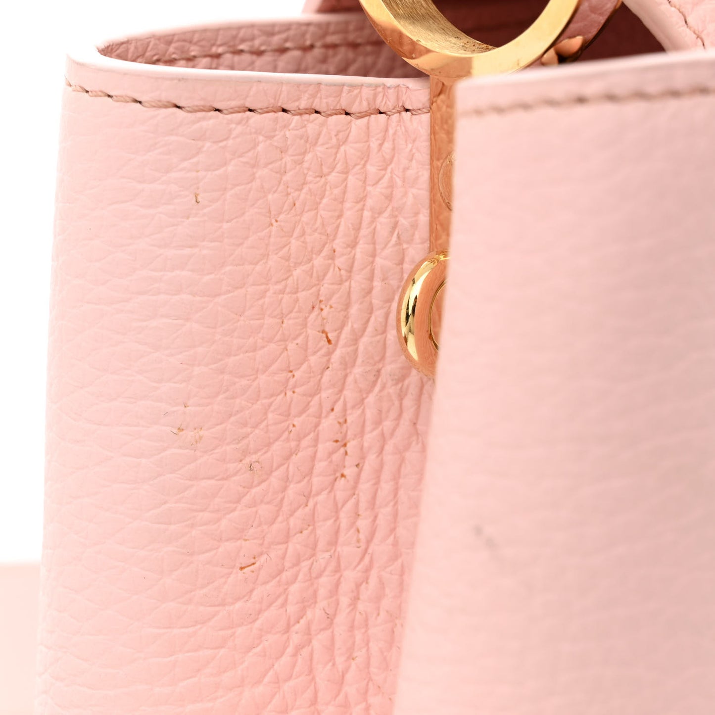 Taurillon Resin Murano Capucines BB Rose Jasmin