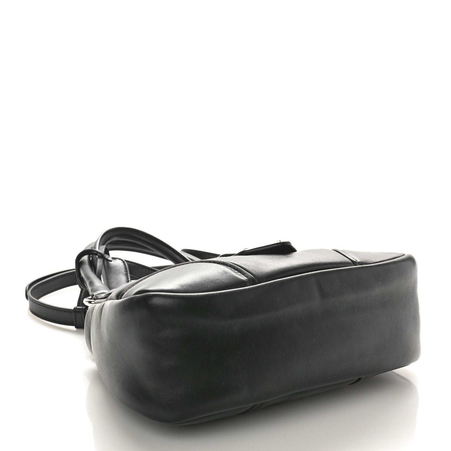 Prada Nappa Soft Padded Re-Edition 2002 Moon Bag Black 4 of 9