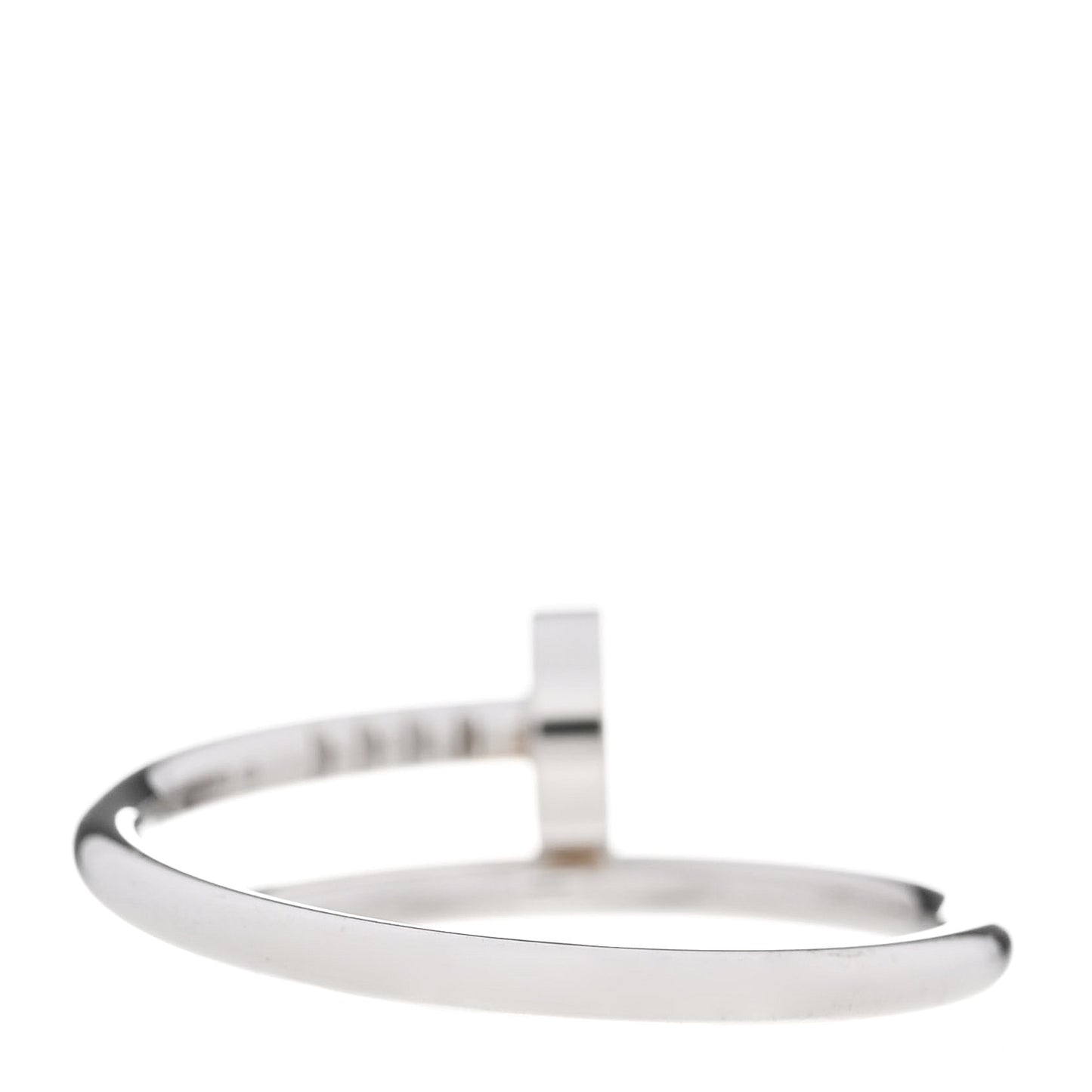 18K White Gold Small Juste Un Clou Ring 56 7.5
