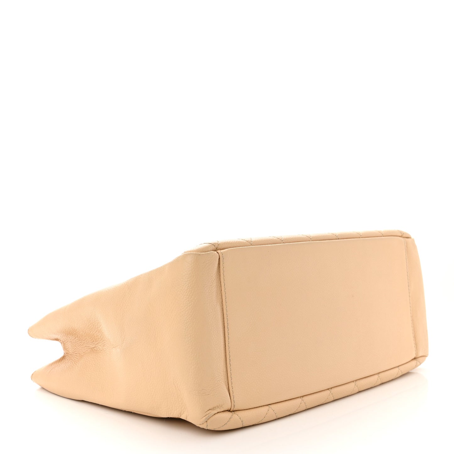 Caviar Quilted Grand Shopping Tote GST Beige Clair