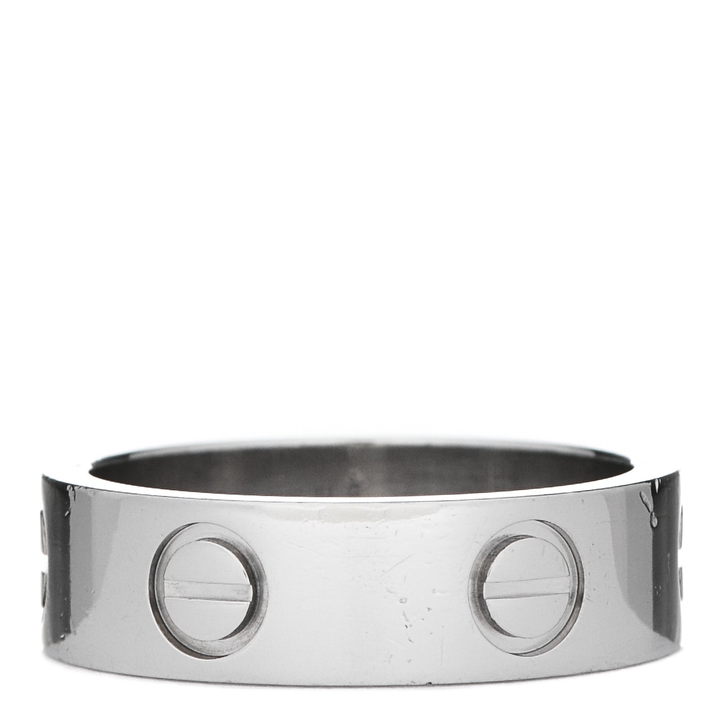 Platinum 5.5mm LOVE Ring 50 5.25