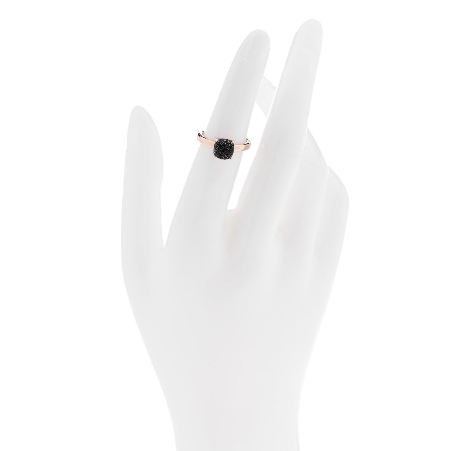 18K Rose Gold Black Spinel 7mm Paloma Picasso Sugar Stacks Ring 49 5