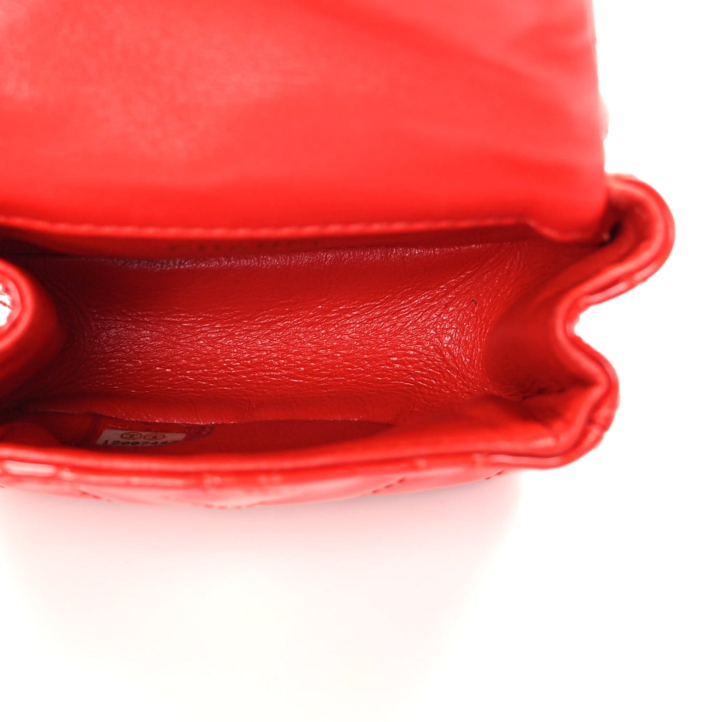 Patent Quilted 2.55 Ankle Wrist Bag Red