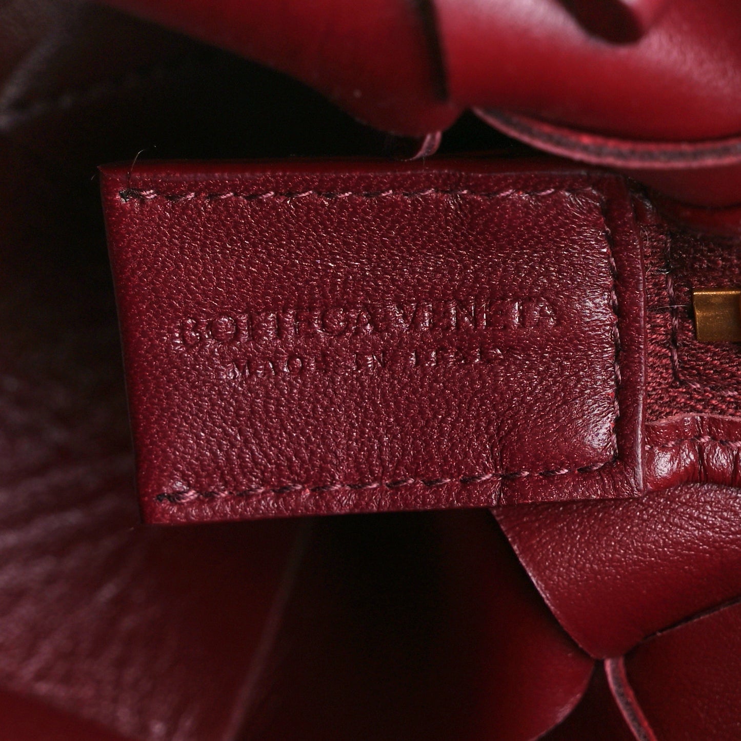 Lambskin Maxi Intrecciato Small Cassette Camera Bag Barolo