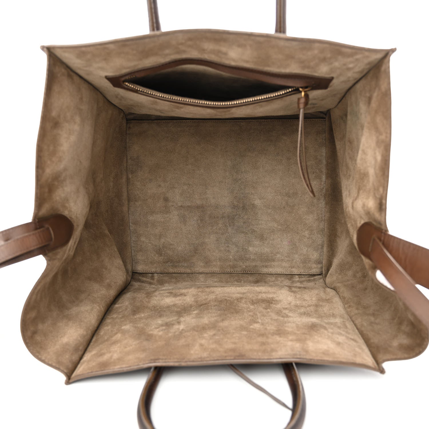 Celine Supple Calfskin Medium Phantom Luggage Taupe 5 of 17