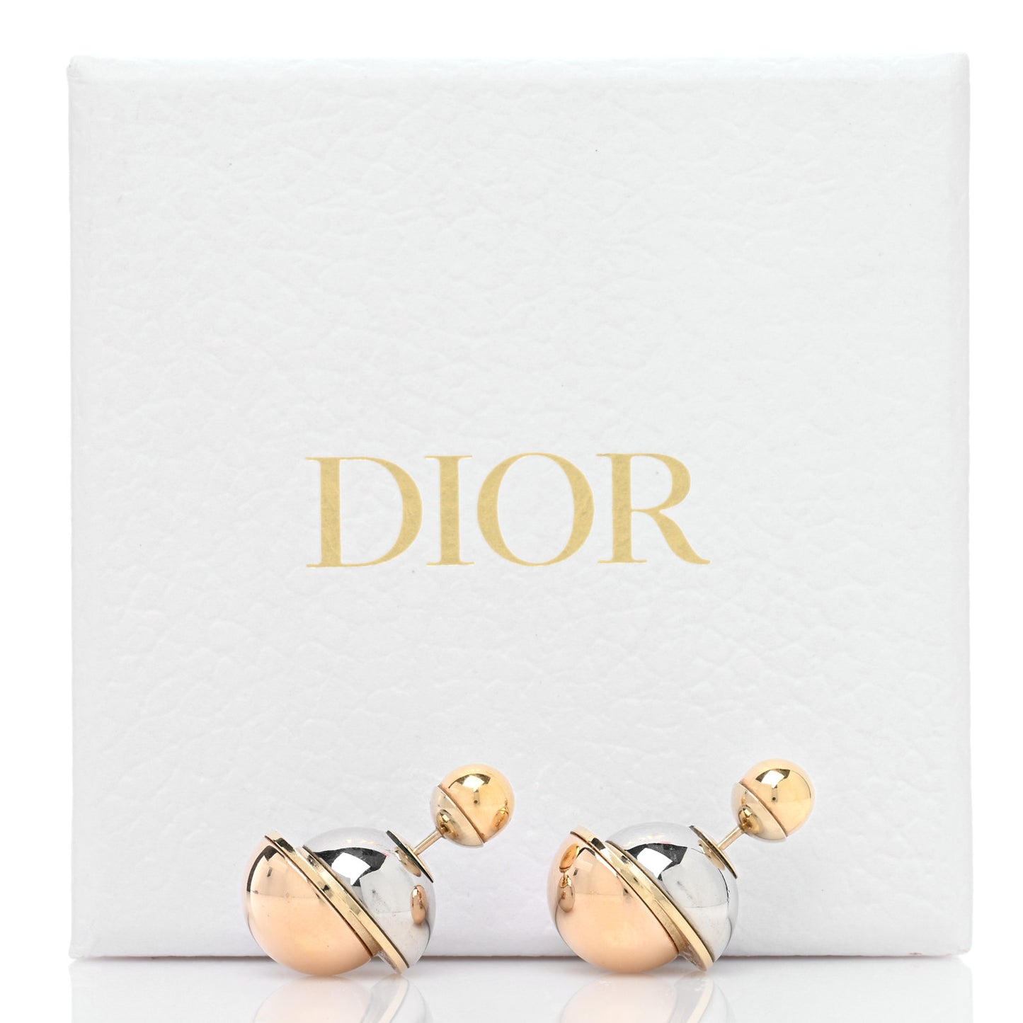 Mise En Dior Tribal Earrings Rose Gold Silver