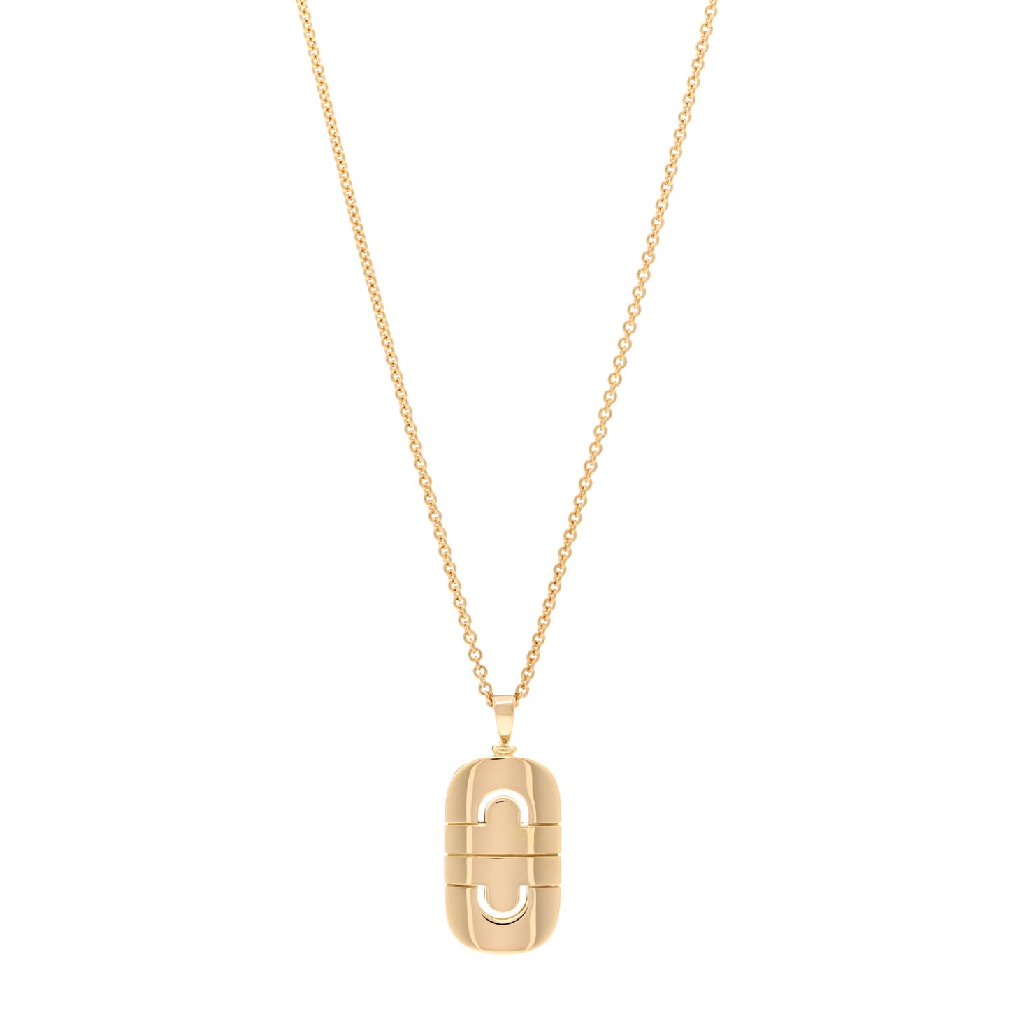 18K Yellow Gold Parentesi Pendant Necklace