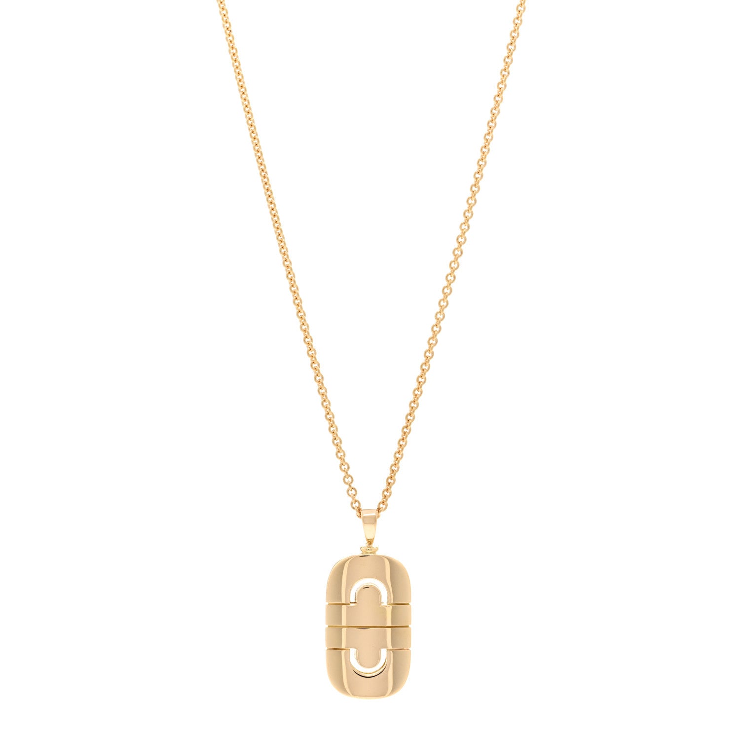 Bulgari 18K Yellow Gold Parentesi Pendant Necklace 1 of 4