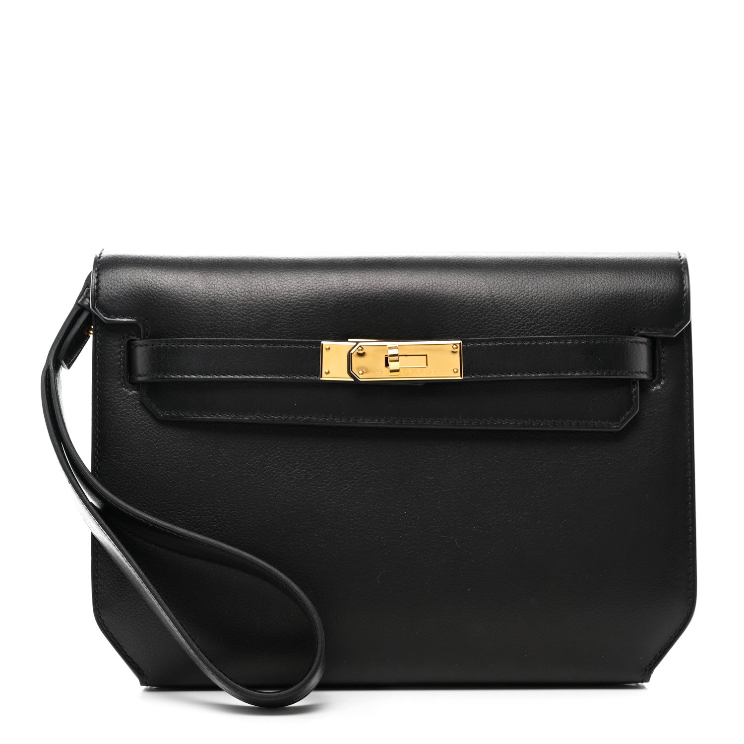Hermes Evercolor Kelly Depeches 25 Pouch Black 1 of 10