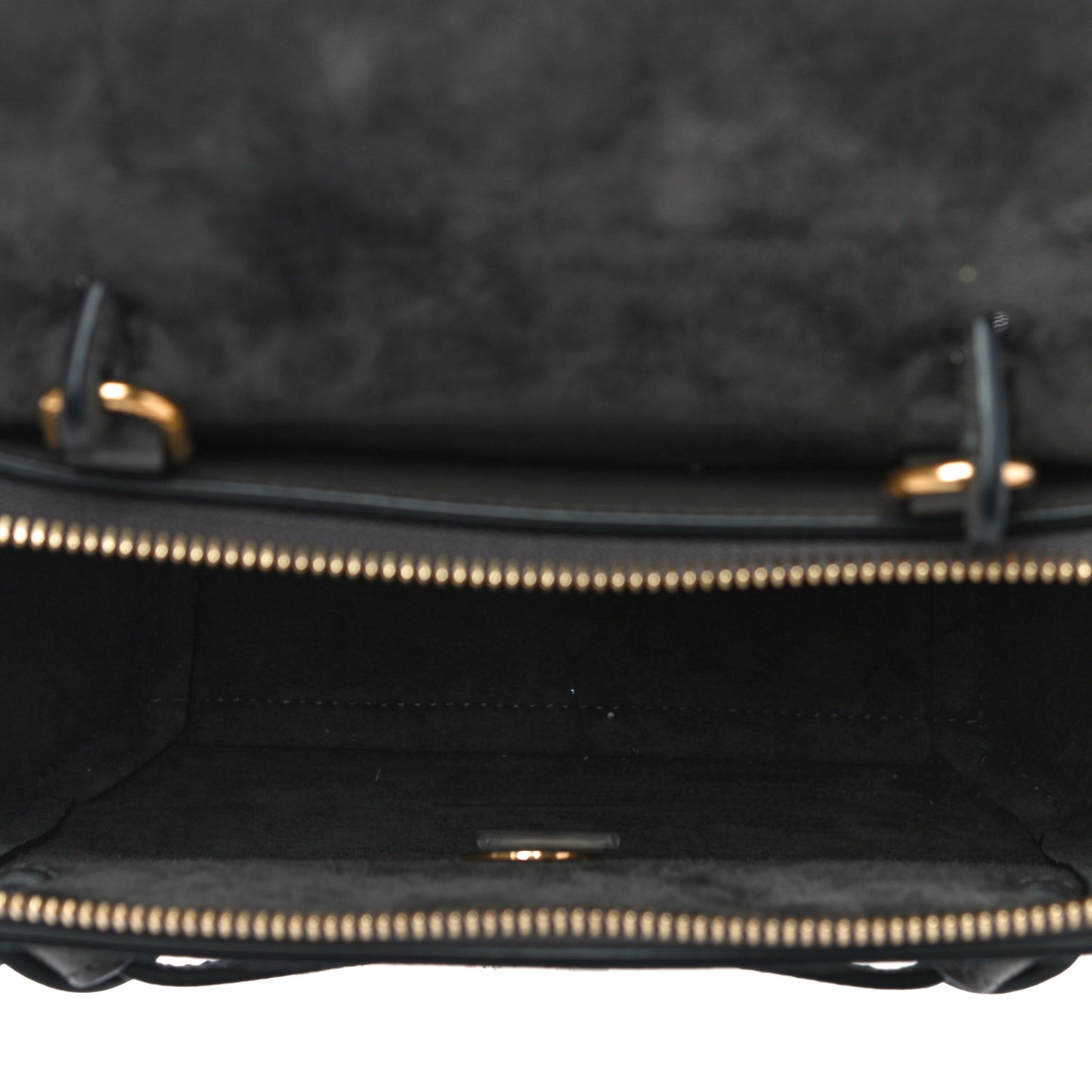 Grained Calfskin Nano Belt Bag Grey