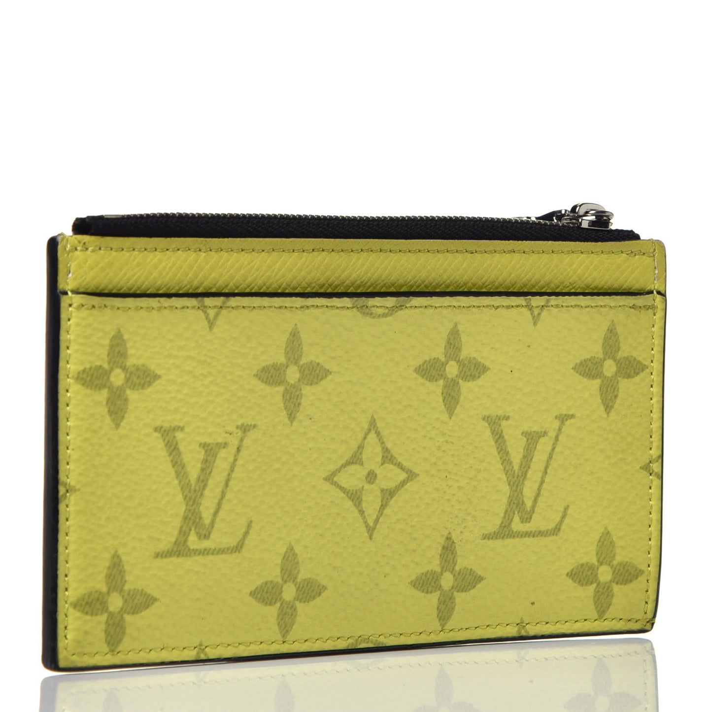 Monogram Taiga Coin Card Holder Yellow