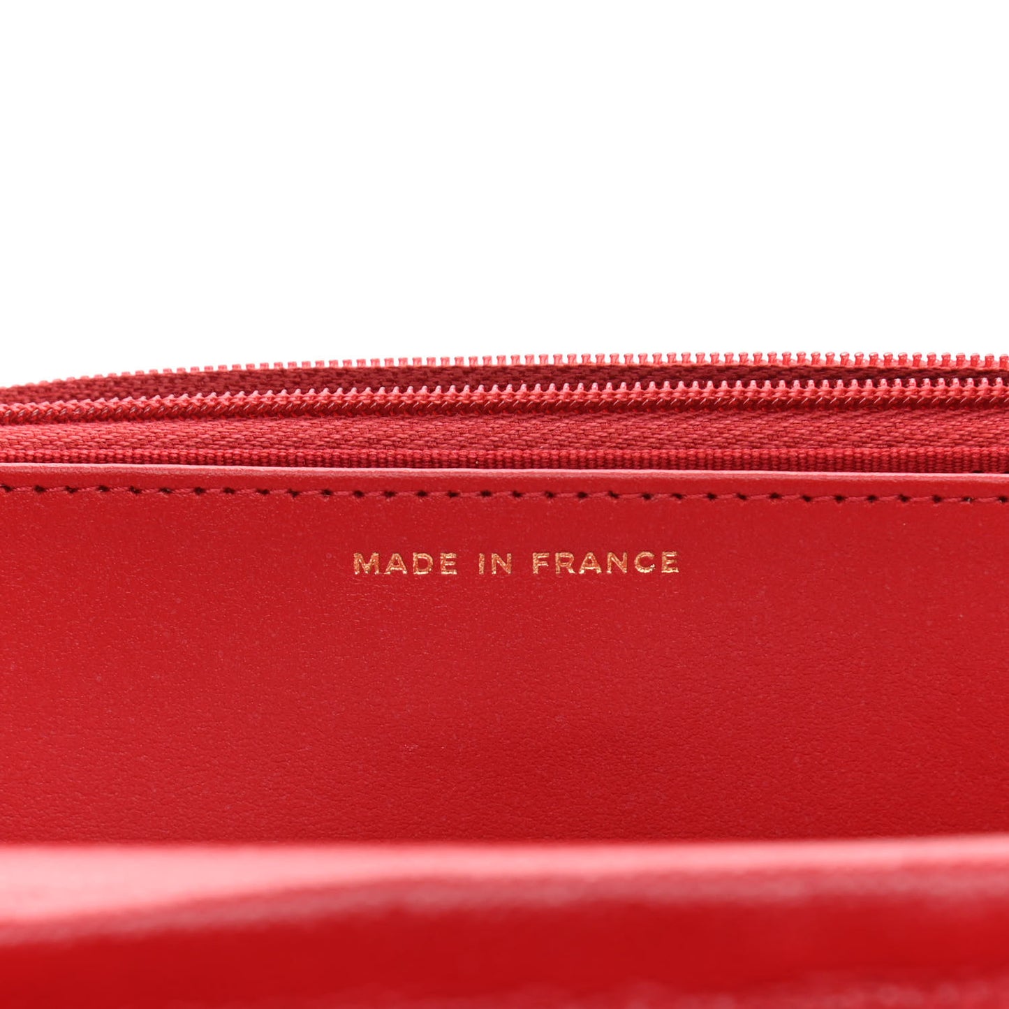 Caviar Quilted Wallet On Chain WOC Red