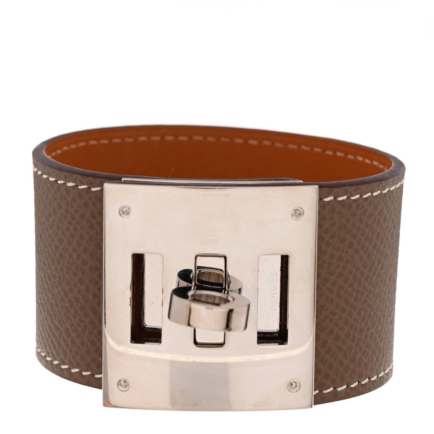 Epsom Kelly Dog Bracelet Etoupe